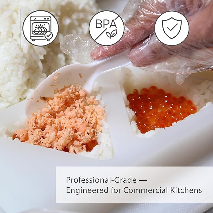 TIKUSAN Onigiri Mold Musubi Maker Japanese Rice Ball Press Onigiri Mold Tray BPA Free Made in Japan Kansai Style (Small 5 Molds)