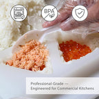 TIKUSAN Onigiri Mold Musubi Maker Japanese Rice Ball Press Onigiri Mold Tray BPA Free Made in Japan Kansai Style (Large 3 Molds)