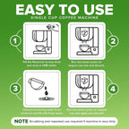 Coffee Maker Cleaner & Descaler Tablets, 12 Uses for Keurig, Ninja, Breville, Delonghi, Nespresso, Miele, Jura, Mr Coffee, Cuisinart Descaling Solution for Coffee Pot Maker & Espresso Machines