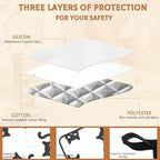 2PCS Black Cat Pot Holder with Loop,Heat Resistant Oven Pads, Hot Pat for Kitchen Cooking Baking Food