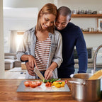 Titanium Cutting Board, 100% Pure Titanium Cutting Boards for Kitchen, Double-sided Food Grade Cutting Boards Non Toxic, Chopping Board Dishwasher Safe for Cutting Meat Vegetable Fruit(12L*8W)