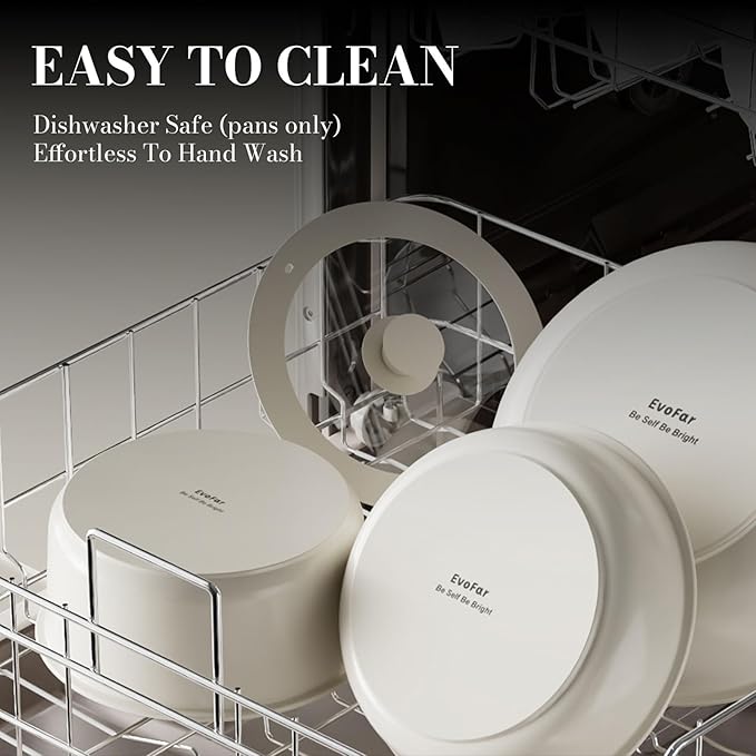 14 pcs Stainless Steel Cookware Set, Detachable Pots and Pans Set with Removable Handle, Non Toxic Space Saving RV Camping Cookware Set, Induction Cookware, Dishwasher & Oven Safe