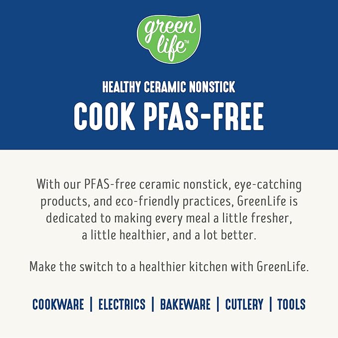 GreenLife Digital Rice Cooker, 2-Cups Uncooked/4-Cups Cooked, Removable Nonstick Ceramic PFAS-Free Pot, One-Touch Presets, Oats, Quinoa, Brown Rice, Auto Keep Warm, Fuzzy Logic Tech, 1.5 QT, Navy Blue