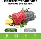 Vacuum Sealer Bags for Food,11"x20'(3 Rolls) and 8"x20'(3 Rolls) Commercial Grade Vacuum Seal Roll Bags,Food Saver Bags for Sous Vide Cooking,Meal Prep and Food Storage,BPA Free