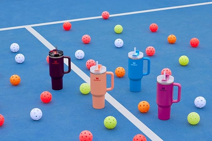 STANLEY Quencher H2.0 Tumbler with Handle and Straw 30 oz | Flowstate 3-Position Lid | Cup Holder Compatible for Travel | Insulated Stainless Steel Cup | BPA-Free | Plum