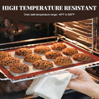Silicone Baking Mat, 3 Pack Reusable Baking Mat, Non-Stick, Food Safe Silicone Mats for Baking, Oven Baking Sheet for Making Cookies, Macaroons, Bread