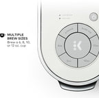 Keurig K-Supreme Single Serve K-Cup Pod Coffee Maker, MultiStream Technology, 4 Brew Sizes, 66oz Dual-Position Removable Reservoir, White