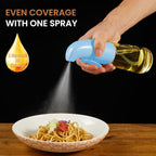 Oil Sprayer for Cooking, Olive Oil Sprayer Mister, Olive Oil Spray Bottle for Cooking, Salads, BBQs and More (Blue)