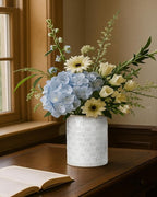 Nucookery 6.4'' Utensil Holder - Ceramic Utensil Holder for Kitchen Counter, Large Capacity Countertop Storage, Farmhouse Style Utensil Crock Organizer for Spoons, Spatulas & Cooking Tools