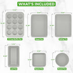 NutriChef 20-Piece Non-Stick Bakeware and Cookware Set - Utensils Including Pots and Baking Pans Made with Durable Aluminum, Tempered Glass Lids, Heat-Resistant Utensils, Easy-Clean Design (White)