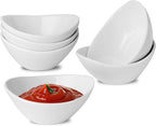 UIBFCWN 6 Pack Ceramic Dipping Bowls, 1.7 Oz Soy Sauce Dishes, White Dipping Sauce Bowls/Dishes for Tomato Sauce, Sushi, BBQ, Charcuterie Boards accessories