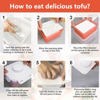 Adjustable Tofu Press - Effortlessly Remove Water from Silken, Firm & Extra Firm Tofu, BPA-Free, Dishwasher Safe - Perfect for Tofu and Cheese Enthusiasts