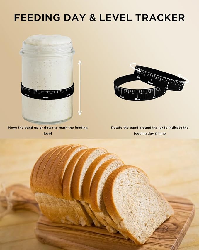 Sourdough Starter Warmer, Precise 1°F Thermostat Control (70-100°F) Sourdough Warming Mat,12-Hour Timer, Smart Memory, Fits Heating Pad for 24–40oz Jars, 110V Perfect for Home Baking & Fermentation