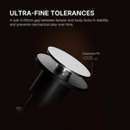 TIMEMORE 58mm Espresso Tamper - Stainless Steel & Aluminum Impact Tamper with Sound Feedback for Barista, Spring-Loaded Hand Tamper Tool Fits 58mm Portafilter (4 Springs Included)