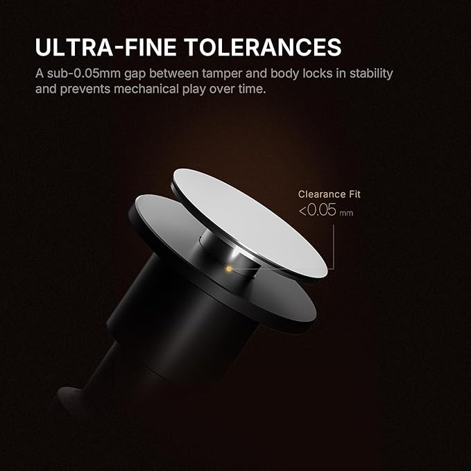 TIMEMORE 58mm Espresso Tamper - Stainless Steel & Aluminum Impact Tamper with Sound Feedback for Barista, Spring-Loaded Hand Tamper Tool Fits 58mm Portafilter (4 Springs Included)