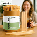Premium 7" Wooden Coffee Stir Sticks - Eco Friendly Square-End Coffee Stirrers Sticks 1000-Pack