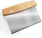 Multipurpose Bench Scraper, Dough Scraper and Dough Cutter for Flat Top Griddle, Bread, Pizza, and Pastry – Stainless Steel Griddle Scraper Chopper for Baking and Cooking