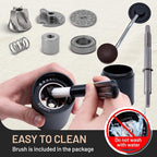 T-mark Manual Coffee Grinder, Portable Adjustable Coffee Grinder 6-Cell CNC Stainless Steel Conical Burr Grinder for Travel Home