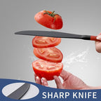 20-Piece Red Silverware Set 18/0 Stainless Steel Black Silverware Set Red Handle Cutlery Black Set Service for 4 Dinner Knives Forks Spoons Set Black Flatware SetFinish Dishwasher Safe