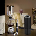 T-mark Manual Coffee Grinder, Portable Adjustable Coffee Grinder 6-Cell CNC Stainless Steel Conical Burr Grinder for Travel Home