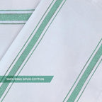 Dish Towels Set (Value Pack of 15) Size 15x25 Inch, 100% Cotton Soft & Absorbent Linen Kitchen Towels, Tea Towels, Reusable Cleaning Cloths for Household Cleaning (Green)