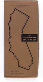 California Shaped Baking Dish Serving Platter or Decorative Tray Charming Porcelain Bakeware Oven Microwave and Dishwasher Safe