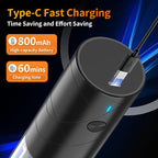 1Pc Electric Salt and Pepper Grinder USB Rechargeable with Warm LED Light, Adjustable Coarseness Lidaop Large Capacity Automatic Salt Pepper Mill Grinder for Kitchen, Restaurant, Outdoor, Black