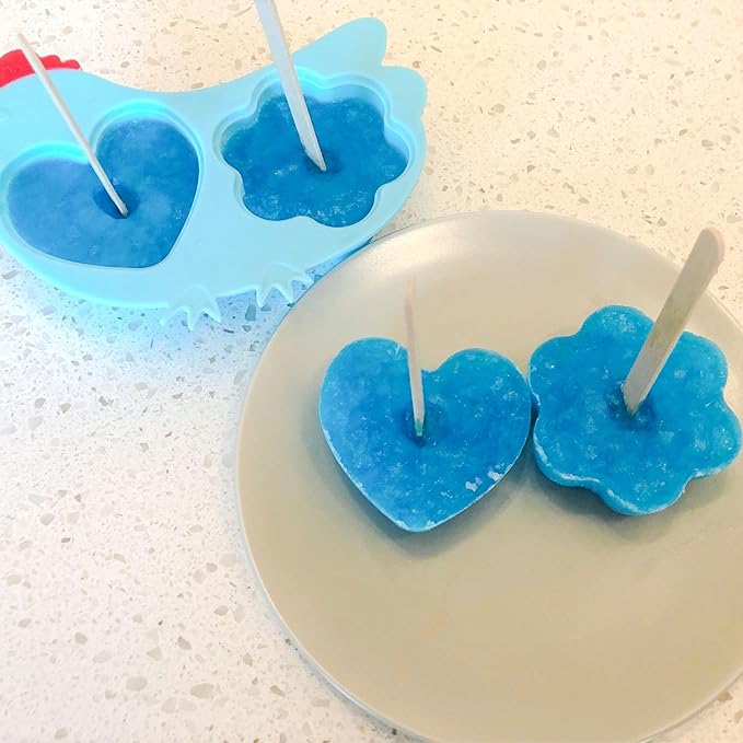 Innobaby Din Din Smart Silicone Chicken Steamer with Lid for Children, Blue (SIL-CKS01)