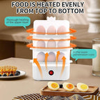 Egg Cooker - 18 Egg Capacity Electric Egg Cooker, can quickly cook hard, medium and soft boiled eggs, poached eggs, scrambled eggs or omelets, with auto shut-off function, Satisfy your food needs