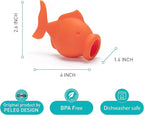 Peleg Design Egg Separator for Raw Eggs – Silicone Egg Yolk and White Separator, YolkFish Lips Swallow Release – Cute Kitchen Tool Gadget for Cooking/Baking