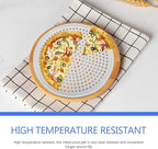 Luxshiny Pizza Pan with Holes 12 Inch Aluminium Alloy Round Pizza Pan for Oven Bakeware Pizza Tray Nonstick Perforated Pizza Crisper Tray Bakeware Cooking Dish for Home Kitchen
