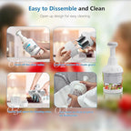 Food Chopper, Handheld Veggie Chopper for Vegetable, Onion, Garlic, Nut, Hand Vegetable Cutter, Dishwasher-safe, Stainless Steel Blade, White.