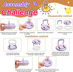 Bento Lunch Box with 8oz Soup Thermo,Kids Leakproof 4 Compartment Lunch Food Containers with Sauce Cup and Ice Pack,Kids Thermo Insulated Hot Food Jar and Lunch Bag for School,Trvael-Purple