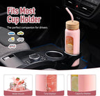 Kodrine Water Bottle with Straw, 24 oz Glass water Bottle with 2 Lids Bamboo Straw Lid and Spout Lid with Handle, 32 oz Clear Water Bottle Glass for Sports Travel, Waterbottle with Time Marker