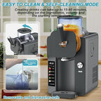 Ice Cream Maker, Slushie Machine for Home, Slushy Machine 70 oz Margarita Machine with 6 Preset Programs for Ice Cream, Frozen Yogurt or Gelato, Adjustable Thickness, Gray