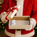 30 Pcs Christmas Drink Stirrers Xmas Stir Stick Holiday Coffee Swizzle Stick Reusable Plastic Hot Cocoa Bar Chocolate Decoration Cocktail Mixer(Snowman,Lovely Color)