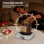 VOBAGA Coffee Mug Warmer with 3-Temp Settings, Coffee Cup Warmer with Auto Shut Off, Smart Mug Warmer for Travel Office Desk Candle, Coffee Warmer for Coffee Gifts Coffee Accessories for Women Men