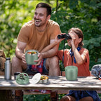 Thermo Food Jar for Hot Food Adults 32OZ Soup Thermo Lunch Containers Wide Mouth Vacuum Insulated Stainless Steel Leakproof Bento Box with Spoon (Green)