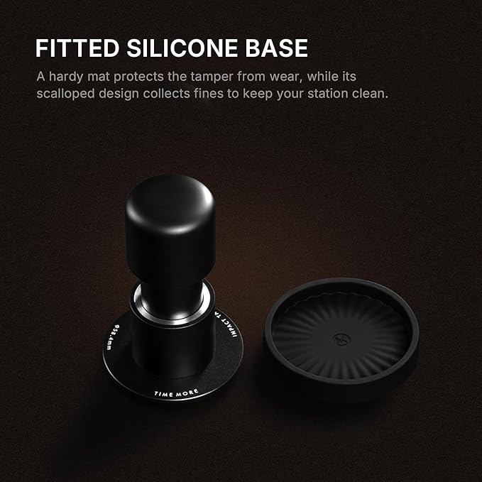 TIMEMORE 58mm Espresso Tamper - Stainless Steel & Aluminum Impact Tamper with Sound Feedback for Barista, Spring-Loaded Hand Tamper Tool Fits 58mm Portafilter (4 Springs Included)