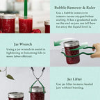 Canning Pot, Stainless Steel 21.5QT Water Bath Canner with Rack and Lid, Canning Supplies with Complete Canning Tool Set for Beginners and Enthusiasts