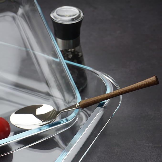 9×9in Square Glass Baking Dish, 2.4QT Glass Baking Pan, Baking Dishes for Oven