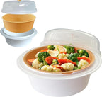 Trenton Gifts Microwave Steamer for Vegetables - Veggie Steamer Microwavable, Ideal for Cooking Fresh Vegetables. BPA Free, Dishwasher Safe
