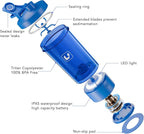 Electric Shaker Bottle USB C Rechargeable Protein Shaker Bottle Shaker cups for Protein Shakes Mixer with 24oz BPA Free Tritan Meal Replacement Shakes Made with Tritan Portable Blender Cup (Blue)