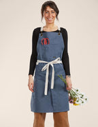 Caldo Split Leg Apron (Dark Blue)