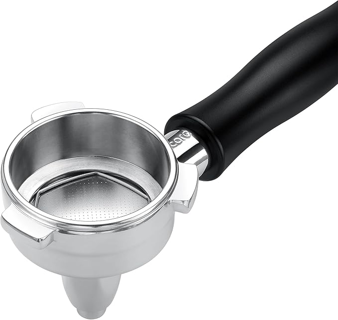 Normcore 54mm Tea Portafilter, Teapresso Portafilter with Black Anodized Aluminum Handle Fits 54mm Breville Sage Barista Machines