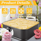 3Pcs Springform Pan, Square Cake Pan Nonstick Cheesecake Pans, Bakeware with Removable Base, Nonstick Leakproof (8, 8.5, 9.5 Inch)