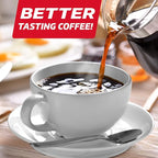 Velocity Coffee Machine Cleaner and Descaler – 4 Uses Per Bottle. Deep Cleans Coffee Makers & Espresso Machines, Coffee Maker Cleaner compatible with Keurig, Breville, Nespresso, Mr. Coffee & More.