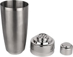 Silver Stainless Steel Cocktail Shaker and Bar Equipment | Silver Cocktail Shaker 25 Ounce Capacity
