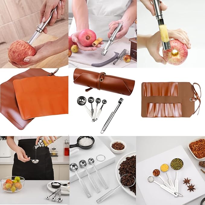 DUEBEL Professional Chef Plating Kit, 12 Piece Culinary Plating Set, Stainless Steel (12 Piece)