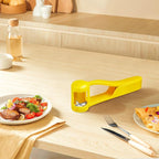 Grape Cutter,Stainless Steel Blades Quarter Grape Slicer with 4 Pieces Vegetable Fruit Salad,Slicer Kitchen Tomato Cherry Strawberry Cutter- Yellow